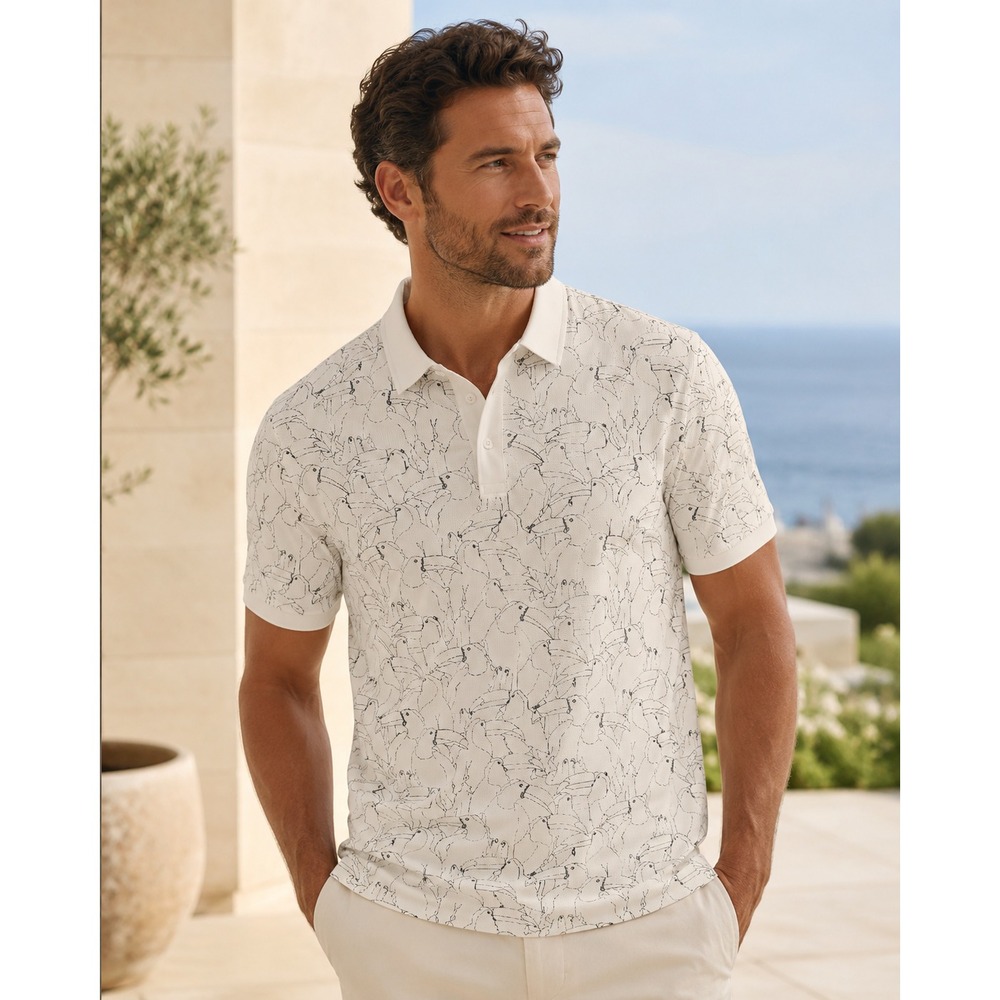 Mantra Men's Catalyst Polo Toucan XXL Golf Performance Athletic Sports Shirt
